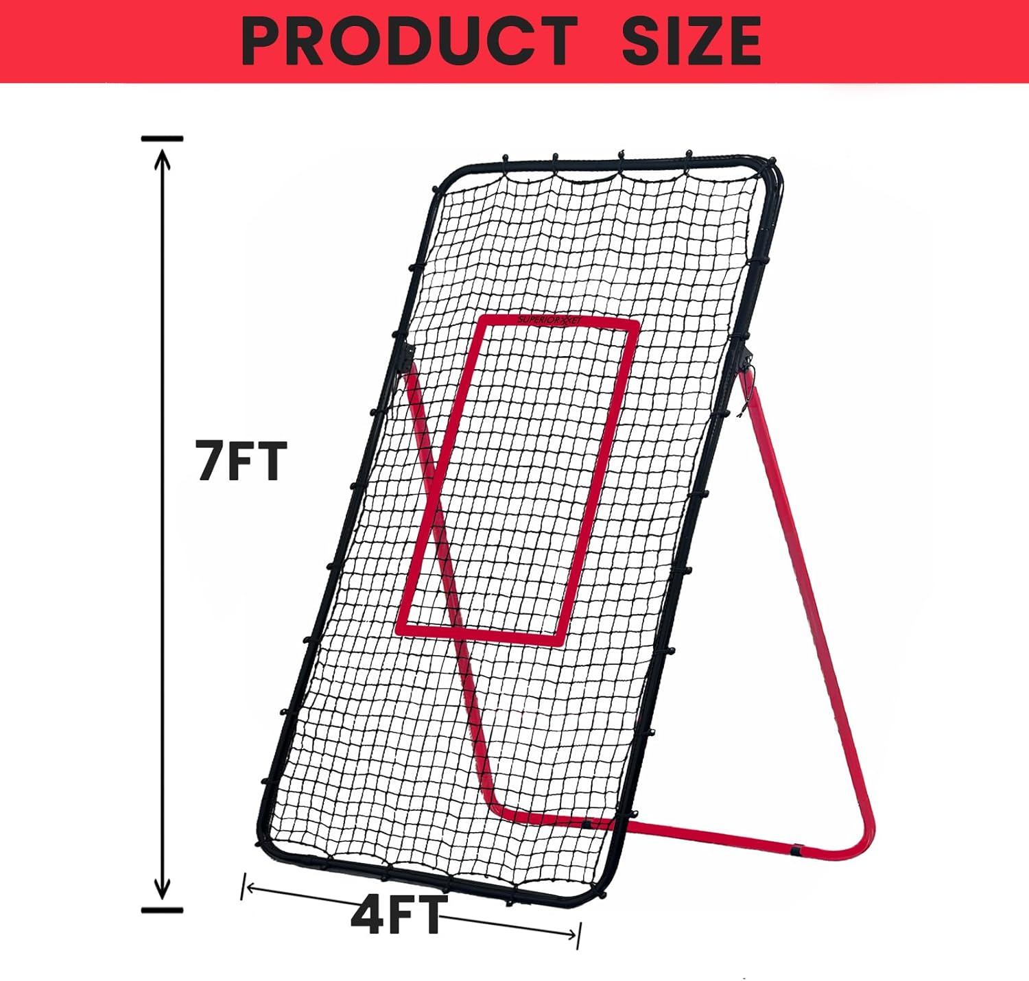 Size 4x7FT Color Black Volleyball Rebounder Net with 5 Adjustable Angles, Bounce Back Trainer for Passing, Serving & Hitting Practice, Ideal Volleyball Training Equipment for Backyard